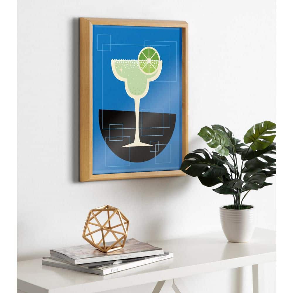 Natural Framed Margarita Print on Canvas, 16" x 20"