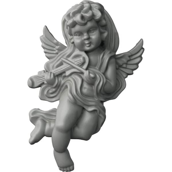 Ekena Millwork 2-3/8 in. x 4-1/2 in. x 7-1/8 in. Polyurethane Classic Angel Left Onlay