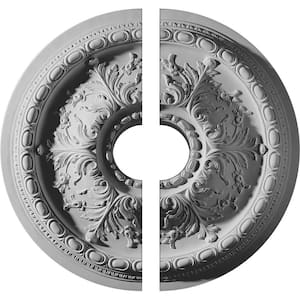 28 in. x 6 in. x 2-3/4 in. Stockport Urethane Ceiling Medallion, 2-Piece (Fits Canopies up to 6-1/4 in.)