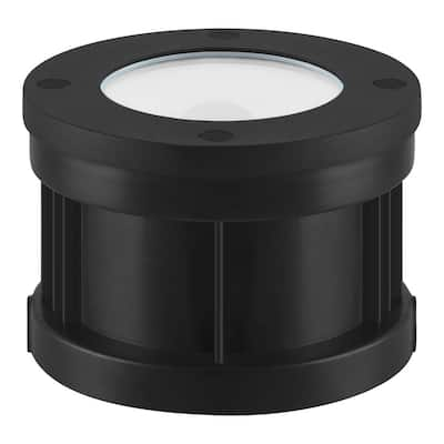 Hampton Bay Low Voltage 500 Lumens Black Outdoor Integrated LED In Ground  Well Light; Weather/Water/Rust Resistant 62999 - The Home Depot