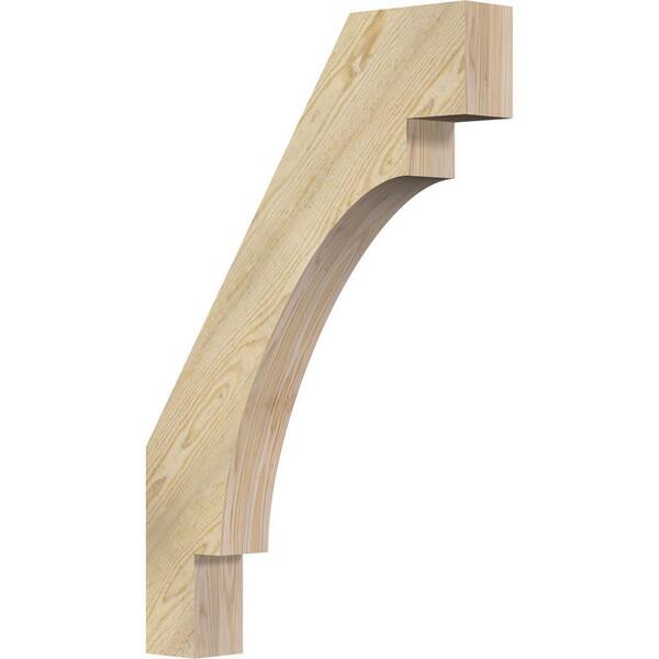 Ekena Millwork 4"W x 24"D x 36"H Merced Rough Sawn Knee Brace, Douglas Fir