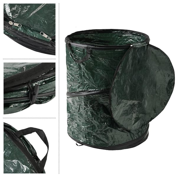 Vicenpal 2 Pcs Portable Garbage Bag Holder Collapsible Trash Can Expandable  Outdoor Waste Bins Camping Accessories for Indoor Outdoor RV Picnic