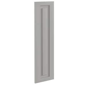 Grayson Pearl Gray Plywood Shaker Assembled Kitchen Cabinet End Panel 0.75 in W x 12 in D x 42 in H