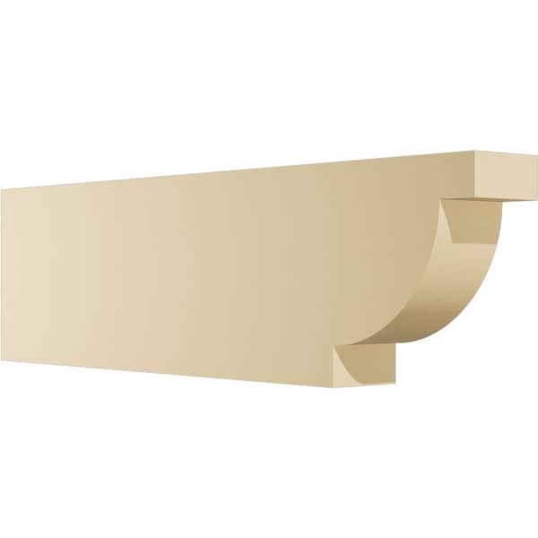 Ekena Millwork Standard Alpine 4 in. W x 10 in. H x 36 in. D Signature Urethane Rafter Tail Outlooker
