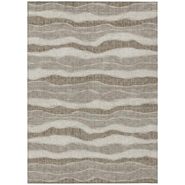 Chantille Machine Washable Indoor/Outdoor Abstract ACN2849 Beige 10 ft. x 14 ft. Area Rug