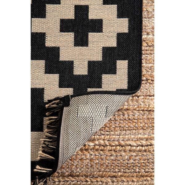 Amida Hallway Indoor Door Mat Aztec Trellis Rugs Non Slip Chenille Fabrics Carpet Small Front Machine Washable Rugs for Entry,Back Door 2'x3', Size