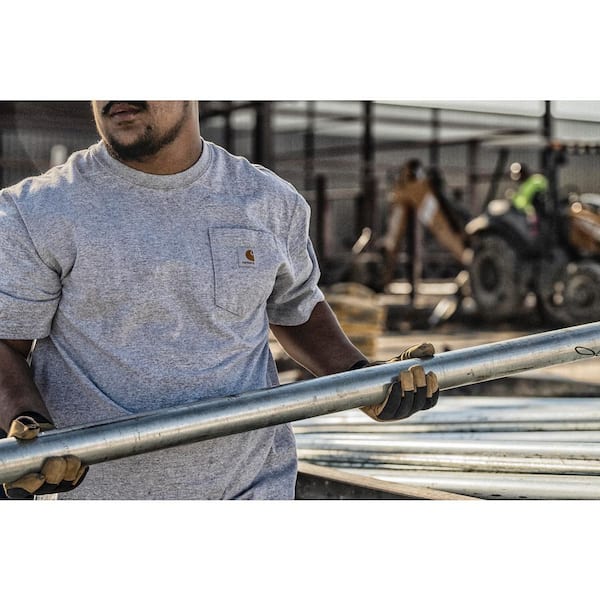 Carhartt Men's Regular Large Heather Gray Cotton/Polyester Short