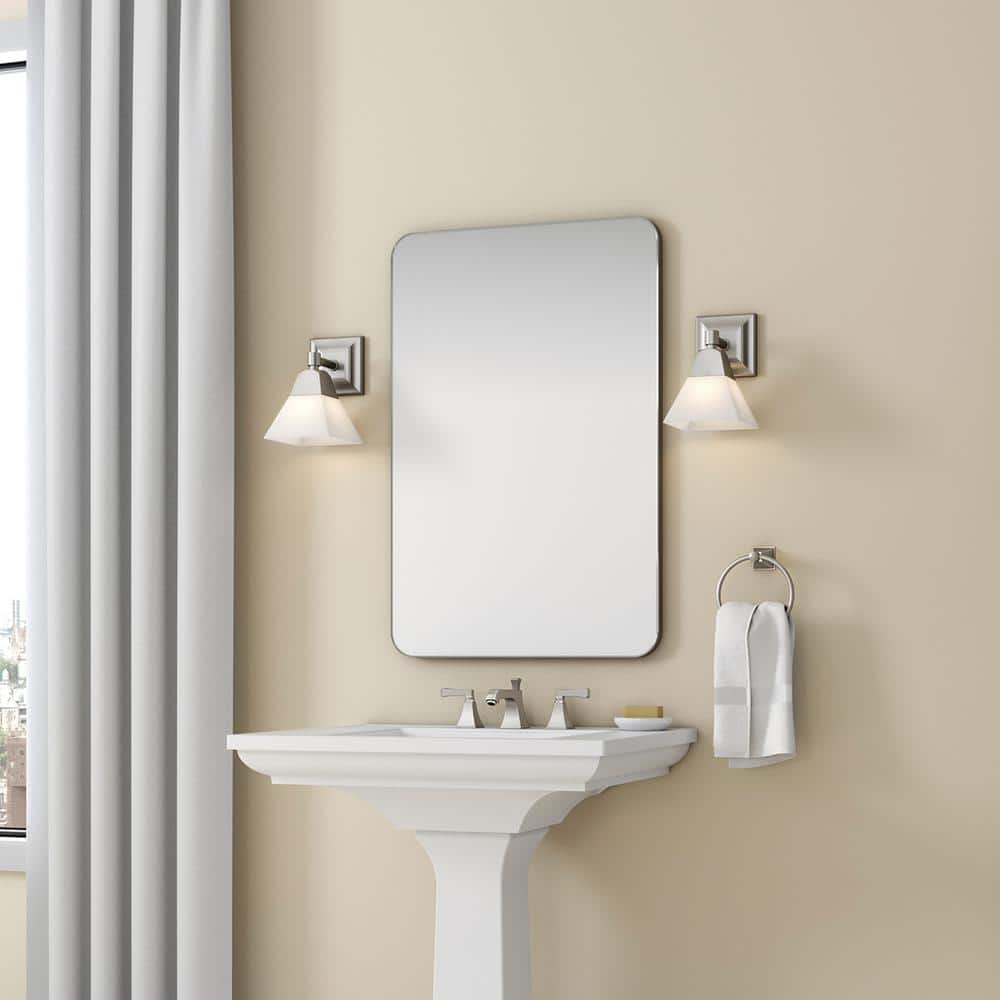 Elegant Memoirs Brushed Nickel 7.2" Crown Molding Sconce