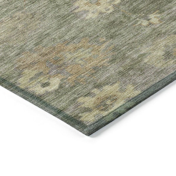 Chantille Machine Washable Indoor/Outdoor Abstract ACN2305 Sage 8 ft. x 10 ft. Area Rug