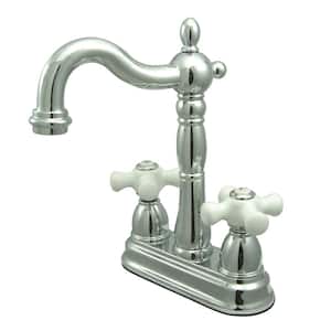 Heritage 2-Handle Bar Faucet in Polished Chrome