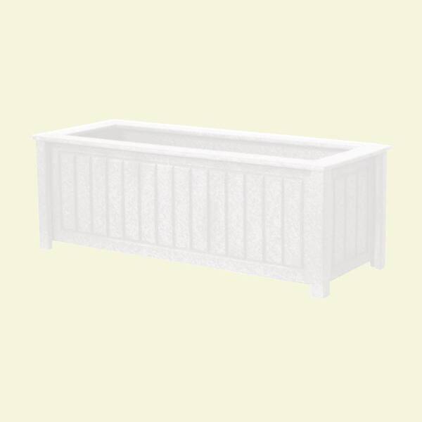 Eagle One North Hampton 34 in. x 12 in. White Recycled Plastic Commercial Grade Planter Box