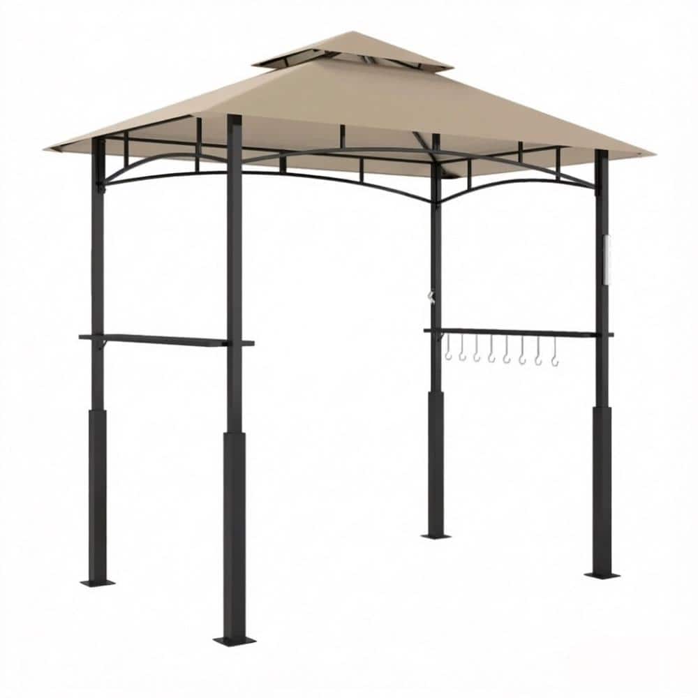 Double-Tiered Grill Gazebo Shelter with PA-Coated Canopy and LED Light, 95.7 in. L x 58.3 in. W x 97.6 in. H price history on PriceWatchPro