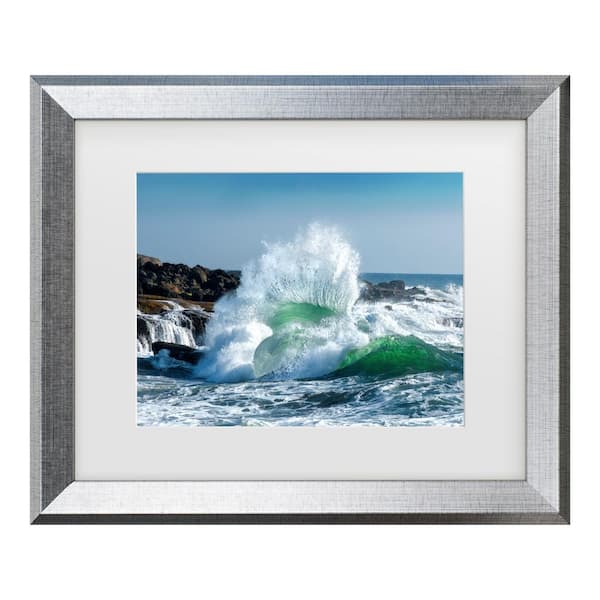 Trademark Fine Art David Rothstein Seascape 3-Matted Framed Photography Wall Art 14.5 in. x 17.5 in