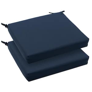 Square Outdoor Seat Cushion with Ties (2-Pack)