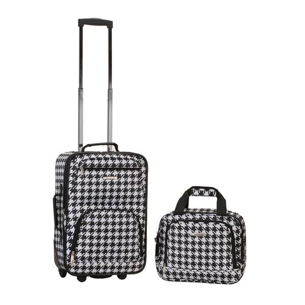houndstooth luggage set