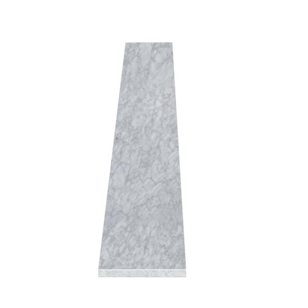 30 in. W Marble Vanity Backsplash in Carrara White