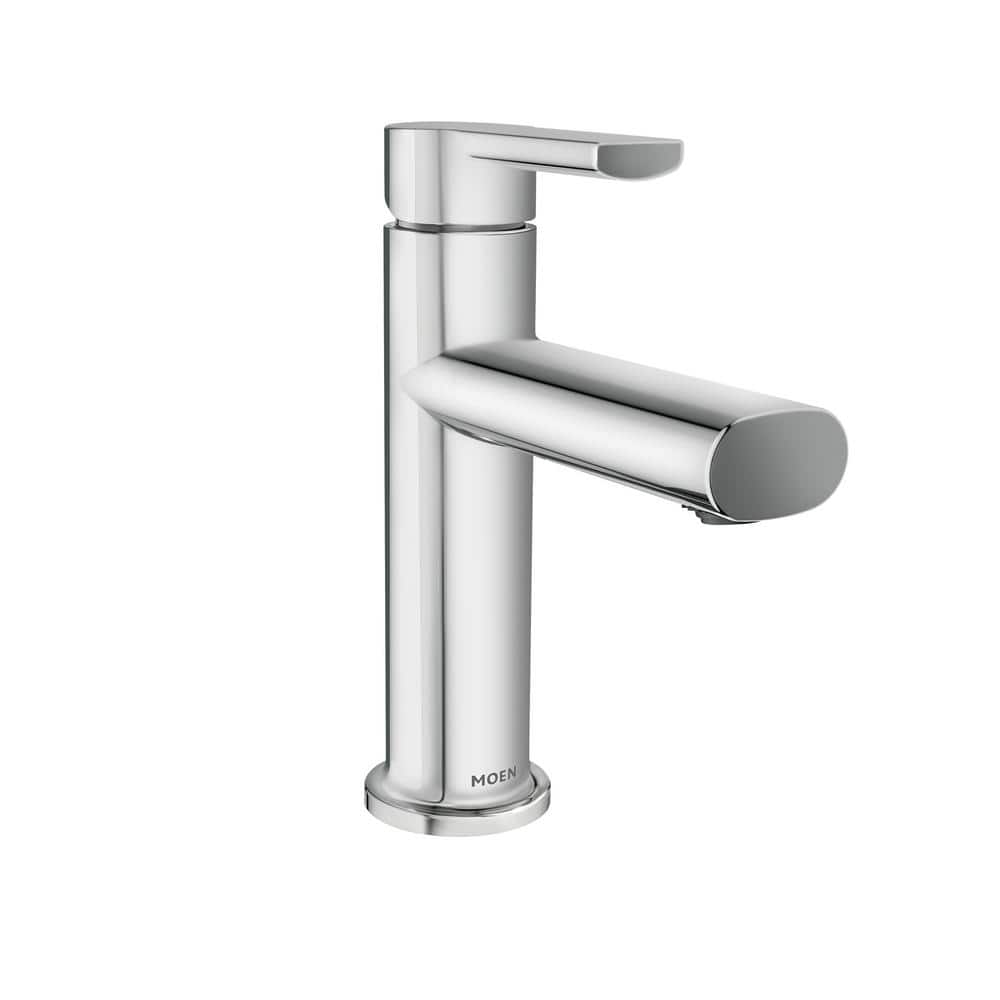 Meena Chrome Single-Handle Bathroom Faucet with Deckplate