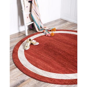 Del Mar Maria Terracotta 6' 0 x 6' 0 Round Rug