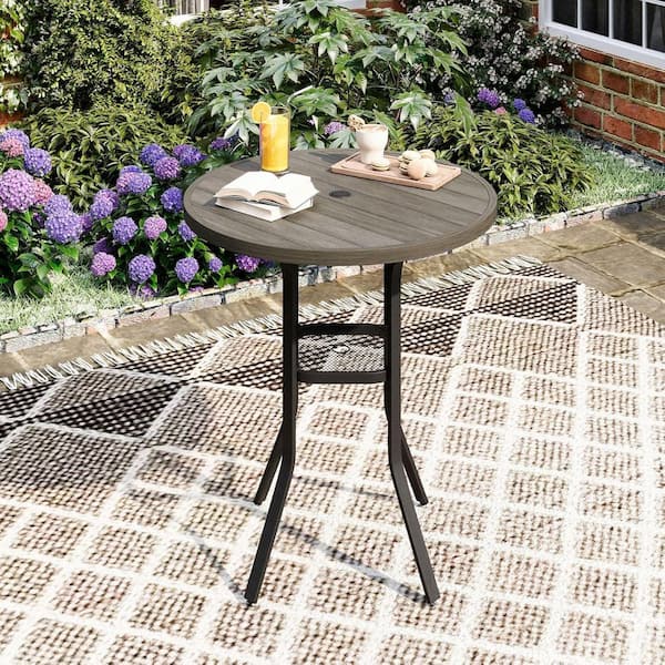 double patio umbrella tilt 9 X 11 ft Outdoor Patio Cantilever Umbrella with Solar Lights Double Canopy 360 Rotation Tilt