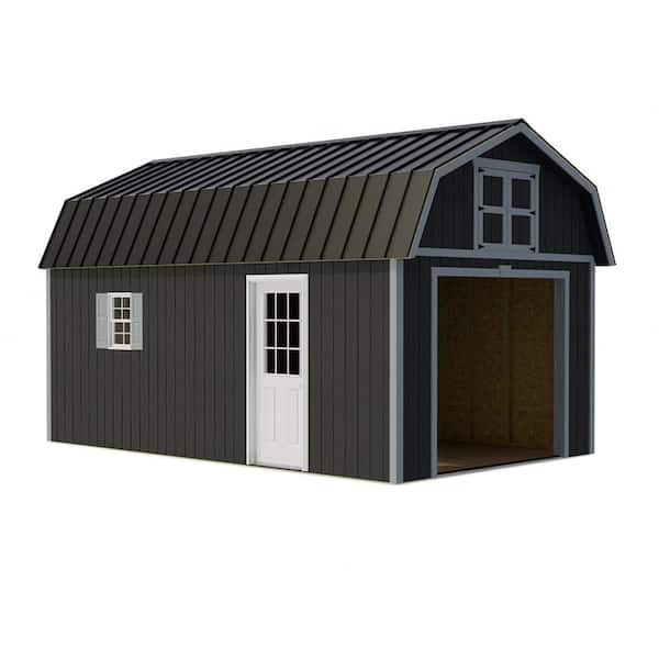 Best Barns Maker's Loft 12 ft. x 16 ft. Wood Garage Kit with Loft and Convenient Loft Door
