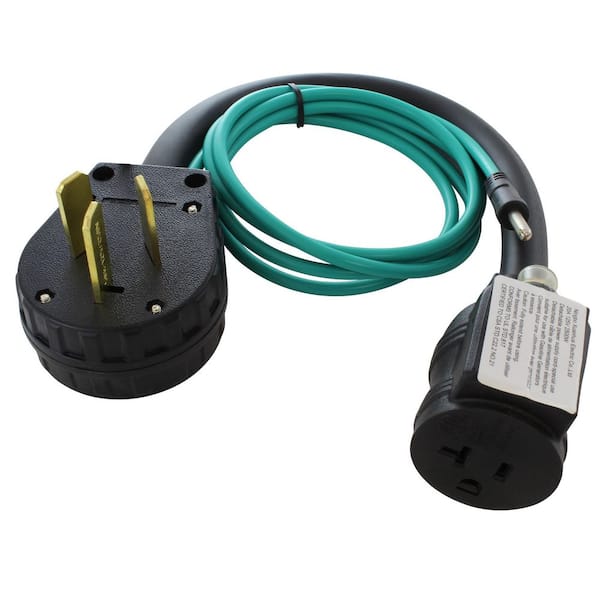 1.5FT 50A 3-Prong 10-50P Dryer/Range/Welder Plug to Household Outlet with 20A Breaker