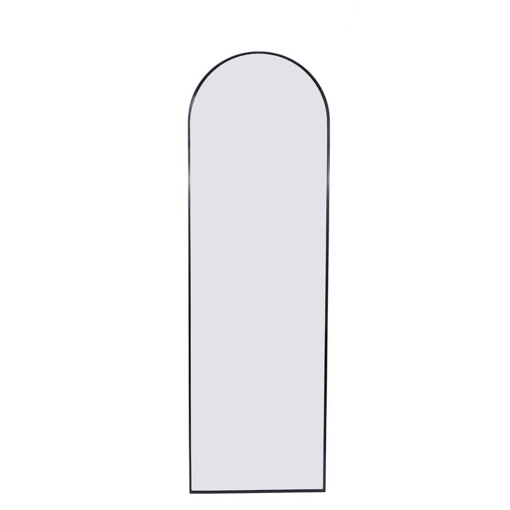 Black 20 in. W x 63 in. H Arch Metal Frame Full Length Mirror price history on PriceWatchPro