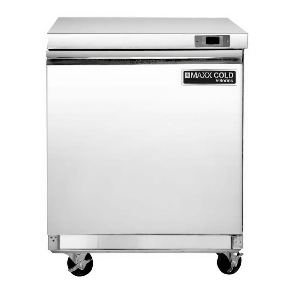 V-Series 1-Door Undercounter Freezer, 29-Watt 7.8 cu. ft. in Stainless Steel