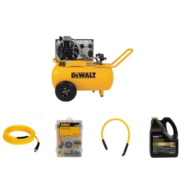 20 Gal. 200 PSI Air Compressor, Hose and Accessory Kit Combo
