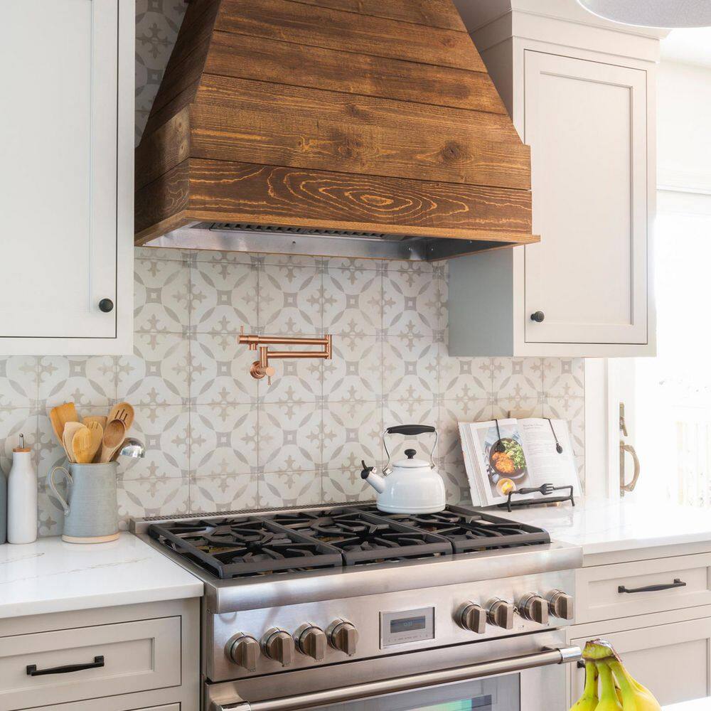 Copper Brushed Wall-Mounted Pot Filler Kitchen Faucet