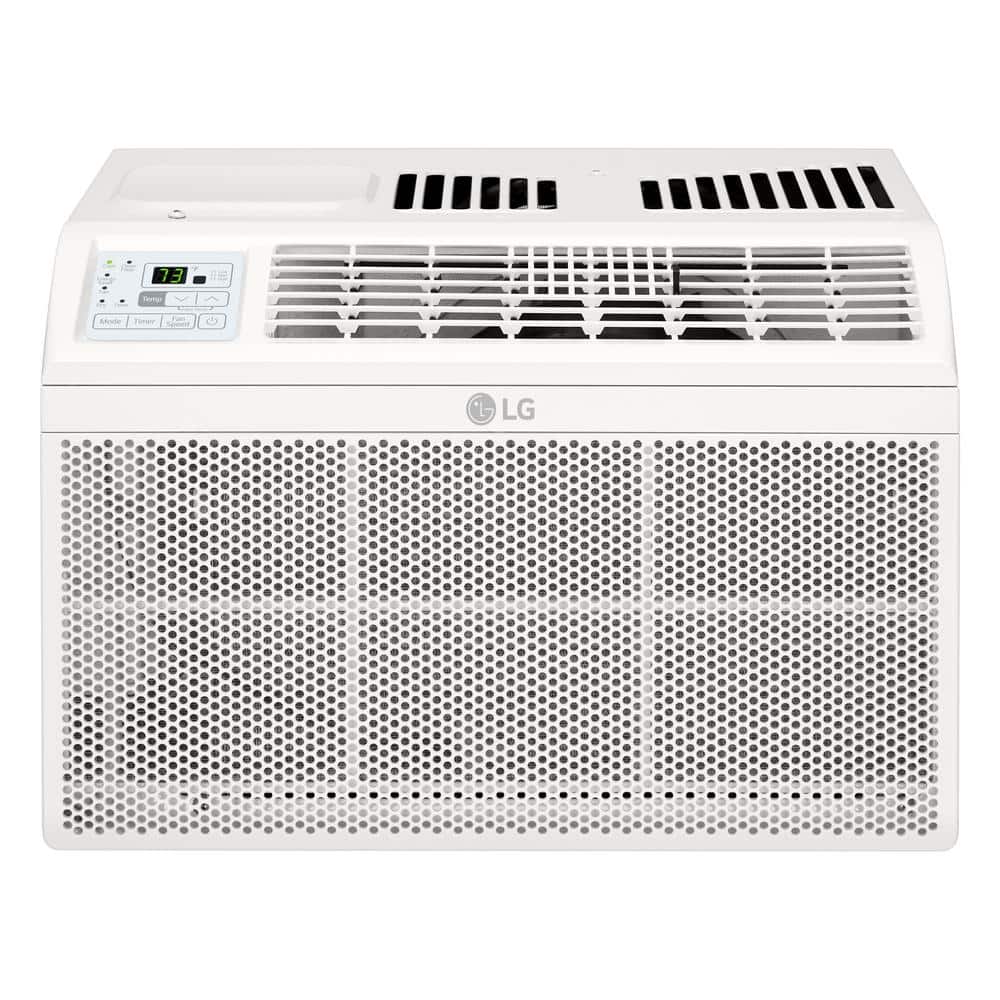 LG 5,800 BTU 115-Volt Window Air Conditioner Cools 230 sq. ft. with Remote in White