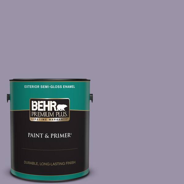 BEHR PREMIUM PLUS 1 gal. #650F-4 Delectable Semi-Gloss Enamel Exterior Paint & Primer