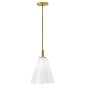 Honey 1-Light Lacquered Brass Pendant Light