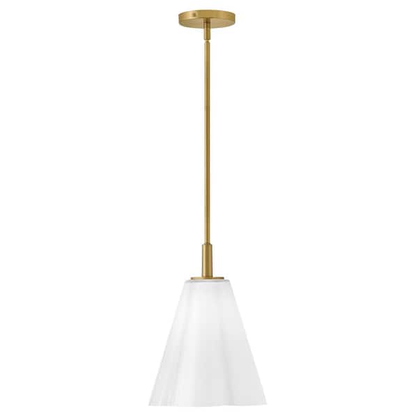 LARK Honey 1-Light Lacquered Brass Pendant Light