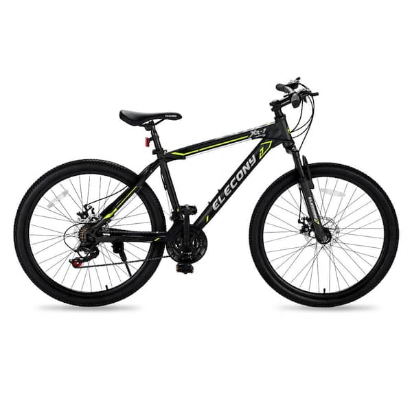 Unbranded 24 in. Aluminum Adult Mountain Bike with 21 Speed Green