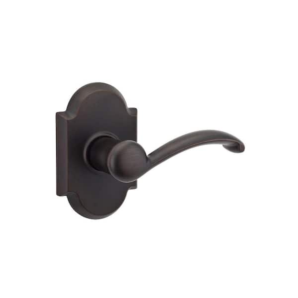 Kwikset Austin Venetian Bronze Right-Handed Dummy Door Lever with Microban Antimicrobial Technology