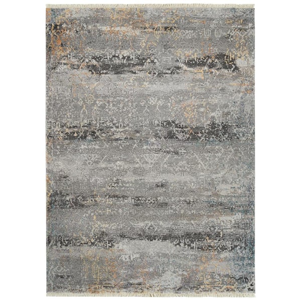 Kaleen Eddison Grey 7 ft. 10 in. x 10 ft. Area Rug