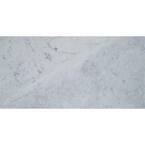 Carrara White 3 in. x 6 in. Polished Marble Floor and Wall Tile (1 sq. ft./Case)
