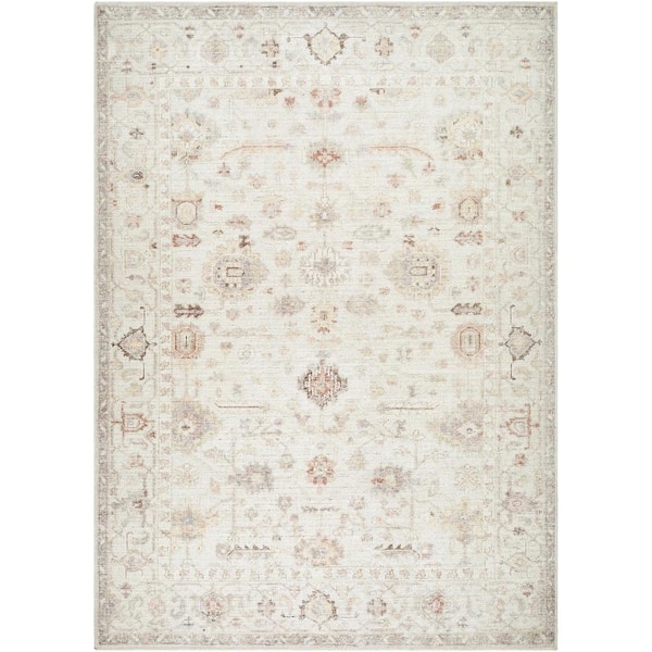 Livabliss Our PNW Home Spokane Off-White Traditional 6 ft. x 9 ft. Indoor Area Rug