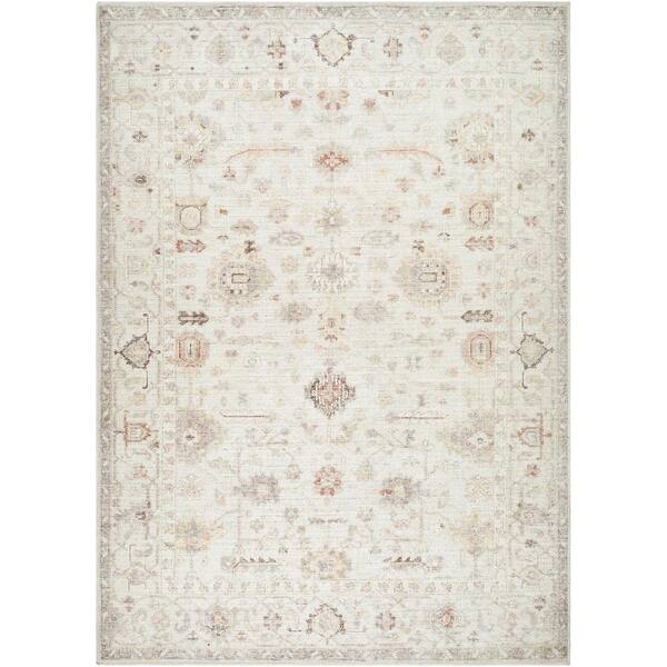 Surya Spokane OffWhite Traditional 4 ft. x 6 ft. Indoor Area Rug