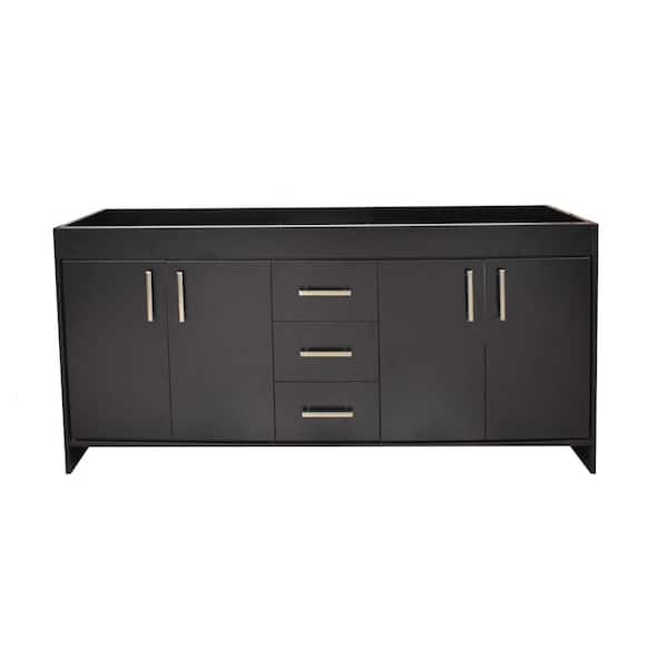 Capri 72 in. W x 21 in. D Bathroom Vanity Cabinet Only in Black