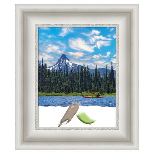 Amanti Art Parlor White Picture Frame Opening Size 11 x 14 in.