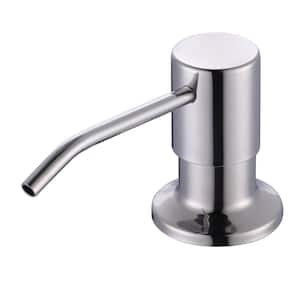 Kitchen Sink Mount Lotion Dispenser Stainless Steel and Plastic Soap Dispenser with 17.6 OZ Capacity in Polished Chrome