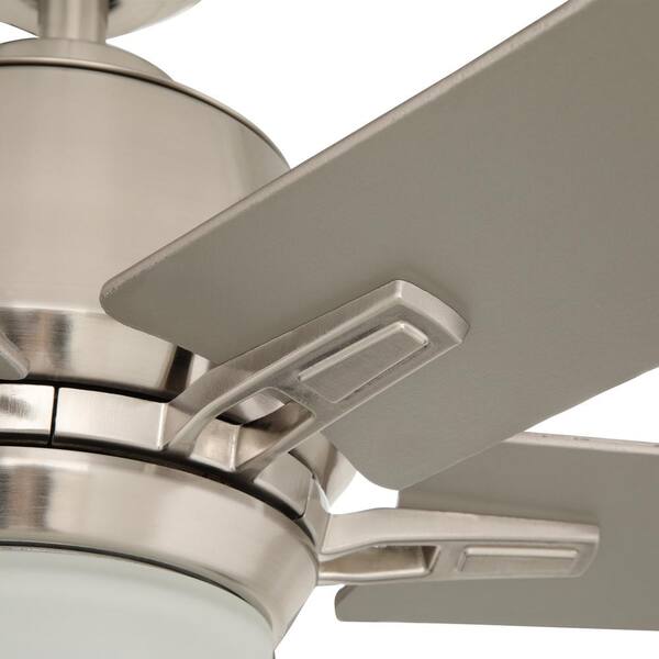 Kensgrove 54 in. Integrated LED Brushed Nickel Ceiling Fan with Light and Remote Control Kensgrove 54 in. Integrated LED Brushed Nickel Ceiling Fan with Light and Remote Control
