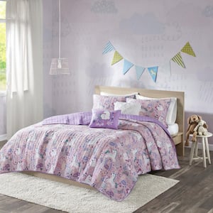Lush Decor Pixie Fox Set Copripiumino Matrimoniale 4 Pezzi | Reversibile Con Volpi E Cuori, Cuscino Decorativo A Forma Di Volpe, Blu Navy E Rosa