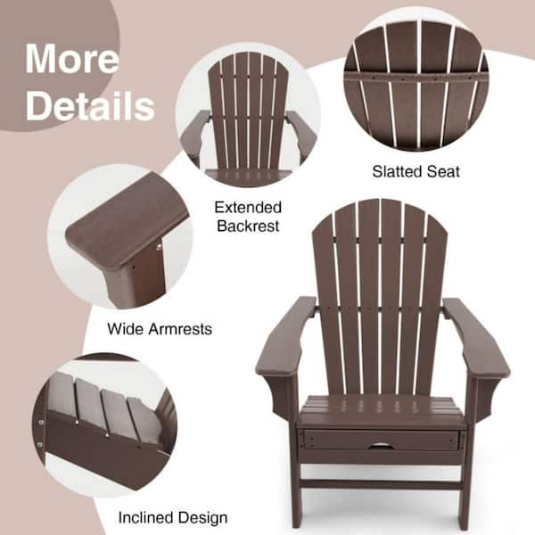 Lifetime adirondack chair and best sale ottoman set