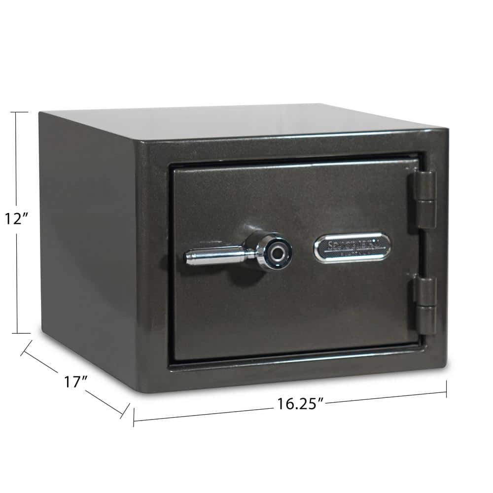 Platinum Dark Gray Biometric Fireproof Waterproof Safe, 1.07 Cu. Ft.