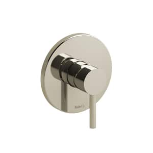 Pallace 1-Handle Wall Mount 1/2 in. Pressure Balance Trim Kit in Polished Nickel (Valve Not included)