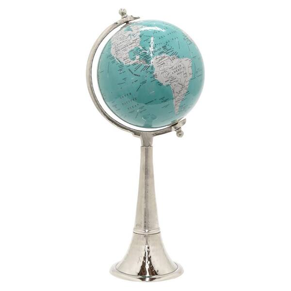 THREE HANDS 8 in. W Nickel Globe