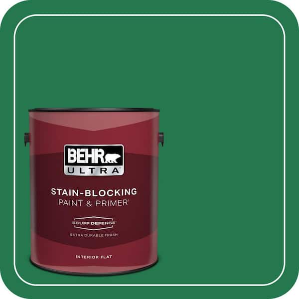 BEHR ULTRA 1 gal. #460B-7 Pine Grove Extra Durable Flat Interior Paint & Primer