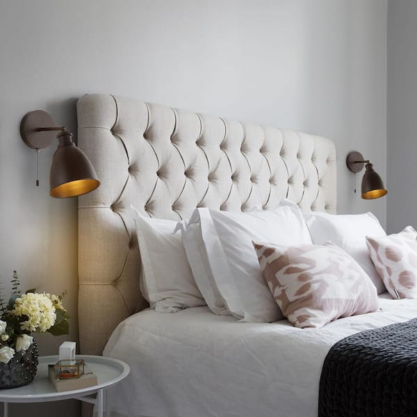 Hudson 6.5 in. 1-Light Farmhouse Bohemian Iron LED Sconce, Oil Rubbed Bronze